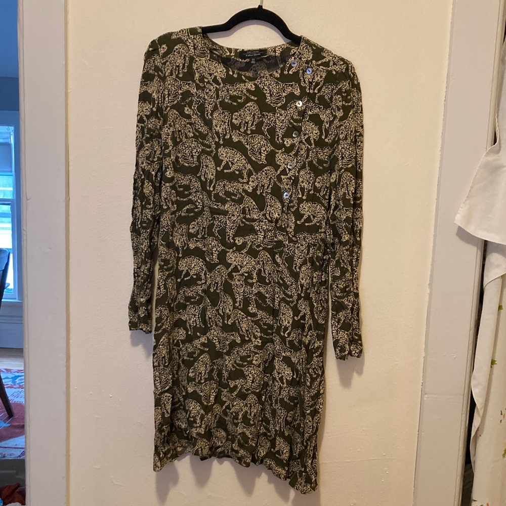 & Other Stories Olive Animal Print Dress